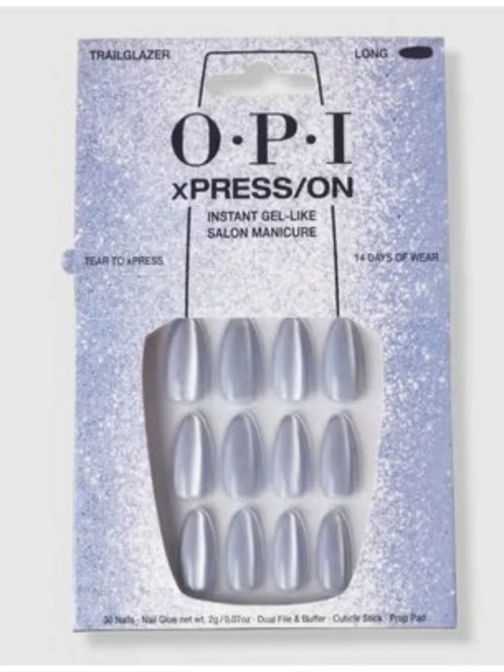 OPI xPRESS/ON Special Effect Press On Nails - Trailglazer Almond Long